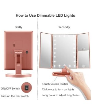Ogledalo za šminkanje sa LED svetlom 22