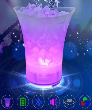 LED kofa za led sa automatskom promenom 7 boja i zvučnikom