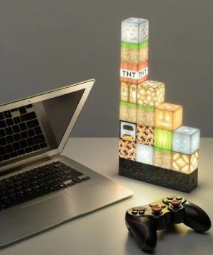 Minecraft lampe sa usb kablom i 16 svetlecih kockica 77