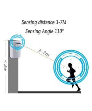 Zvono sa senzorom pokreta alarm sa dva senzora 001