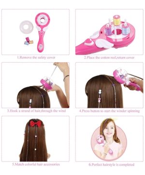 Kikice za devojčice set za ukrasavanje kikica za decu 44