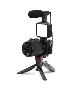 Set Za Snimanje Telefonom stativ sa mikrofonom i LED svetlom 55