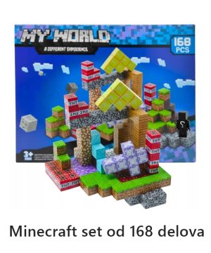 Minecraft Kocke Magnetne Kockice Za Decu set od 168 delova 0003