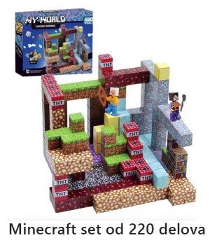 Minecraft Kocke Magnetne Kockice Za Decu set od 220 delova 0008