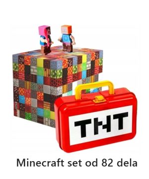 Minecraft Kocke Magnetne Kockice u TNT kofer za decu 0005