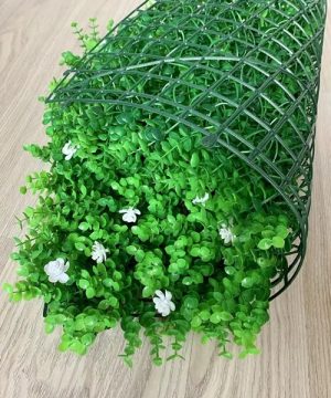 Veštačko zelenilo za zeleni zid eukaliptus beli cvet 333