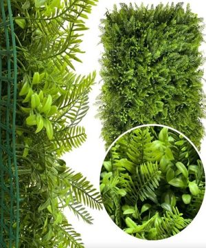 Veštačko Zelenilo Zidni Panel Dekorativna Paprat zeleni zid 4444