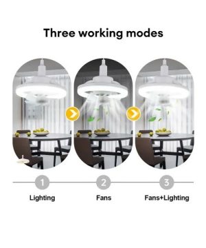 Luster Ventilator LED Sijalica Sa Ventilatorom 88