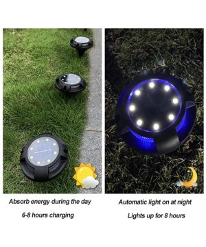 Solarne LED disk Lampe Za Stepenice I Staze set od 4 komada 66