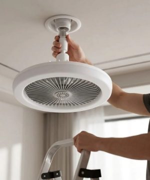 Plafonski Ventilator 2u1 LED Sijalica Ventilator 11