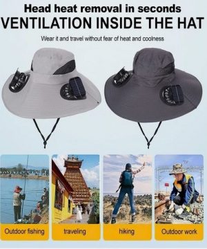 Šešir sa solarnim ventilatorom 33