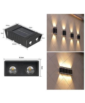 Solarne lampe za zid dvostrane dvorisne LED svetiljke 55