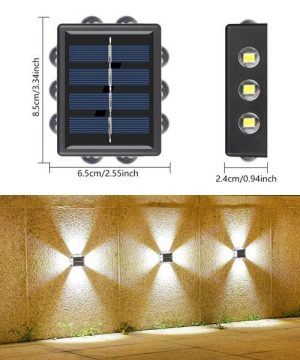 Solarne LED lampe za ogradu zidove i fasade 33