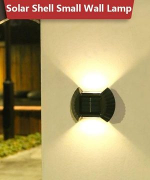 Solarne LED lampe u obliku školjke za zid i fasadu 44