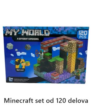 Minecraft kocke za decu magnetni blokovi set od 120 delova 00092