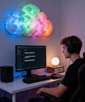 Oblak Lampa LED Ambijentalno Svetlo Za Zid 66